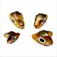 Wurm 3D Fishhead - Gold| Realistic Streamer Heads