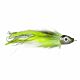 Wurm Intruder Streamer Testa 3D Chartreuse | Streamer da trota, bass, persico, lucio ultrarealistico