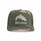 Schirmmütze Simms Cap Brown Trout 7-Panel olive | Trendige Fliegenfischer-Kappe