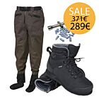 Set Wader Guideline Kaitum XT & Wading Shoes Guideline Kaitum Rubber & Studs