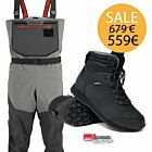 Set Wader Simms Freestone & Wading Shoes Guideline Kaitum Rubber & Studs