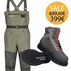 Kit Wader Simms Tributary & Scarpone Simms Tributary suola feltro