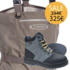 Set Wader Vision Scout & Wading Shoes Nahka with Studs 