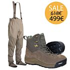 Set Wader Vision Scout & Wading Shoes Nahka with Studs 