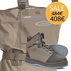 Set Wader Vision Scout & Wading Shoes Nahka with Studs 