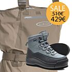 Set Wader Vision Scout & Wading Shoes Nahka with Studs 