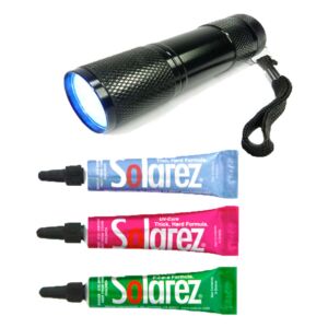Solarez Fly-Tie UV Resin 3 Pack & UV Lamp