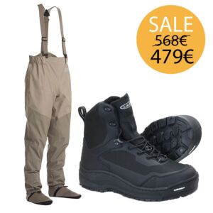 Set Wader Vision Koski Guiding & Wading Shoes Musta Michelin