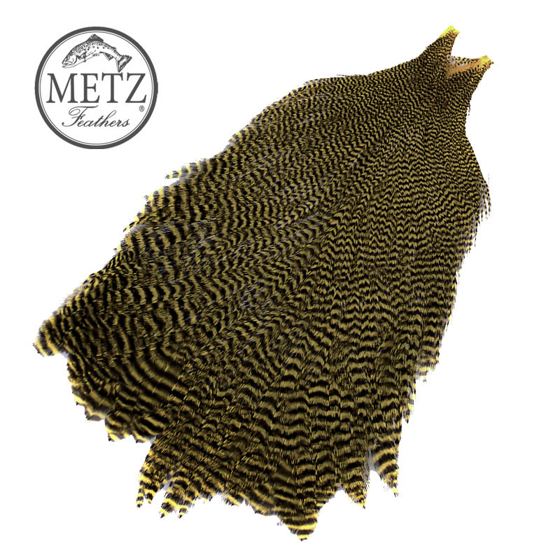 Metz Magnum Grade 2 Chartrouse Selle saumon/Streamer fly tying