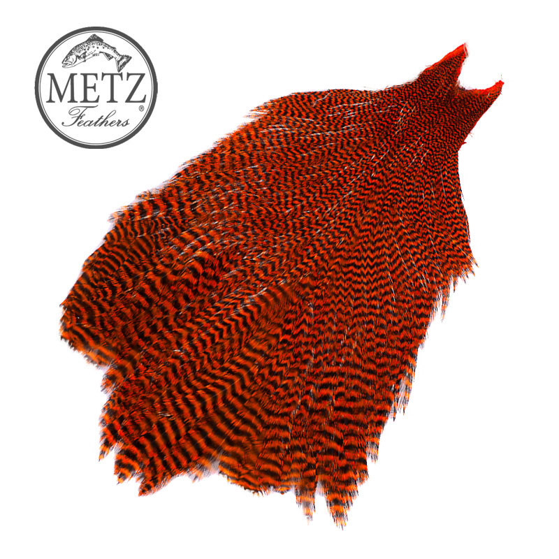 Metz Magnum Grade 2 Chartrouse Selle saumon/Streamer fly tying